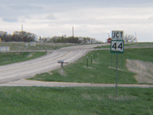 Highway 44 sign at Corn Creek intersection