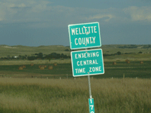 Mellette and Jackson County line