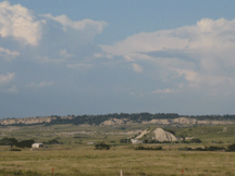 Badlands landscape