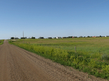 Milk's Camp housing area from the south.