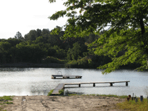 Swimming area at Rosebud Lake.