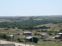 Closeup view of Horse Creek housing area.