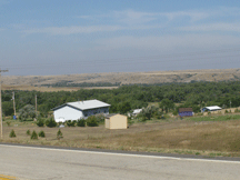 Tribal housing west of White River, SD.